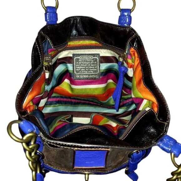 Coach Cursive Creed Limited Edition Legacy Garcia Mixed Patent & Suede Leather - Picture 7 of 7